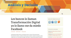 Desktop Screenshot of analisisydecision.es