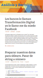 Mobile Screenshot of analisisydecision.es